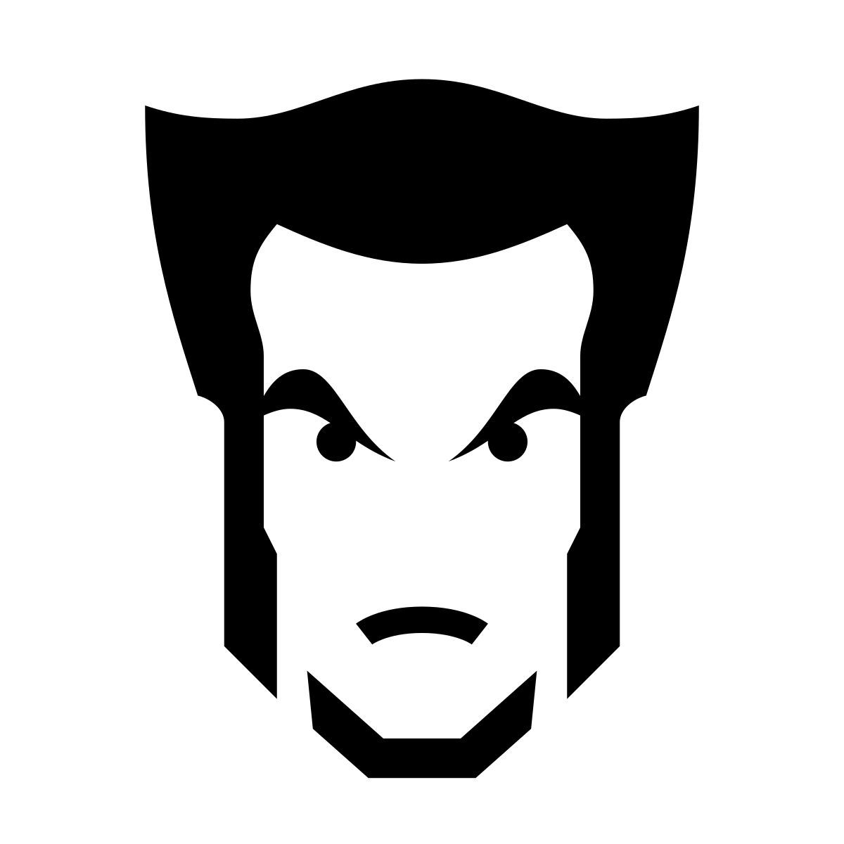 glyph neue style logan x men icon