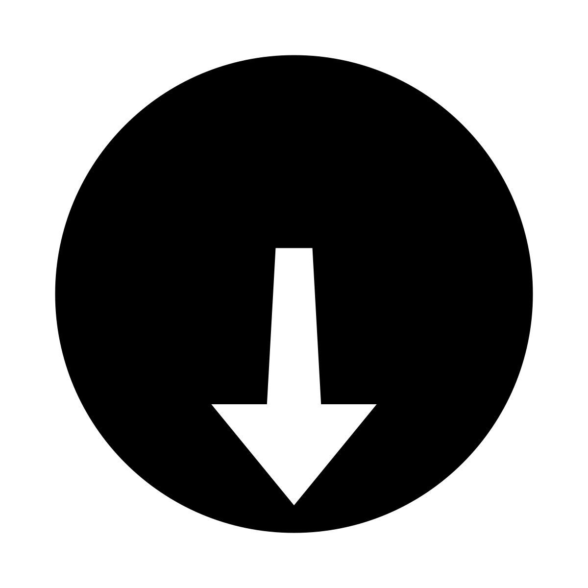 glyph neue style move down icon