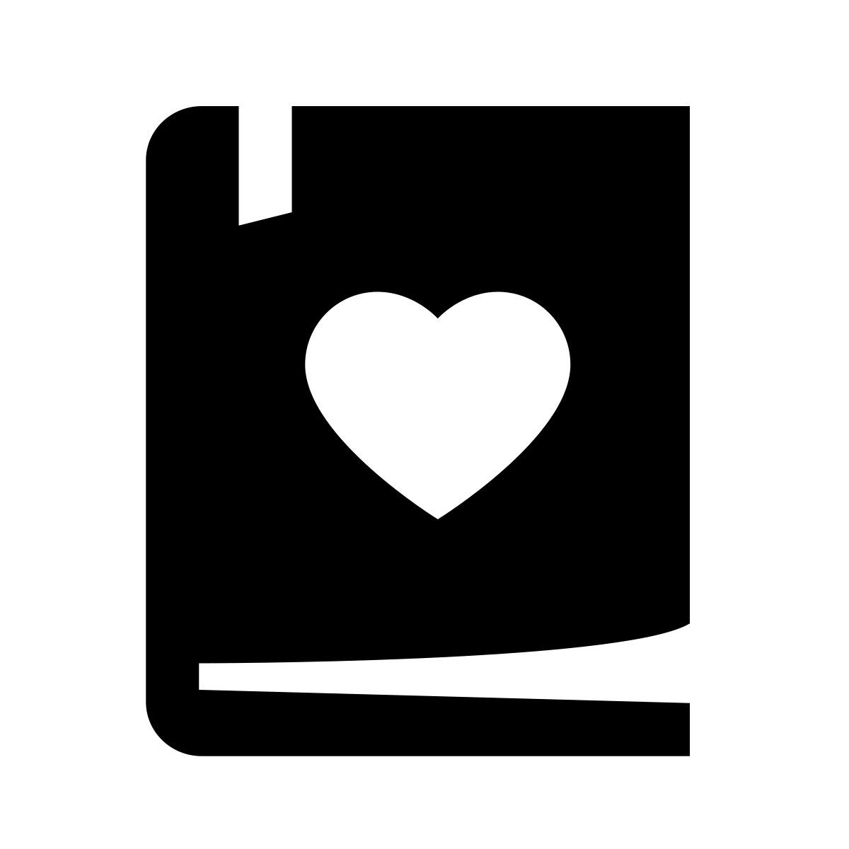glyph neue style libro de amor icon
