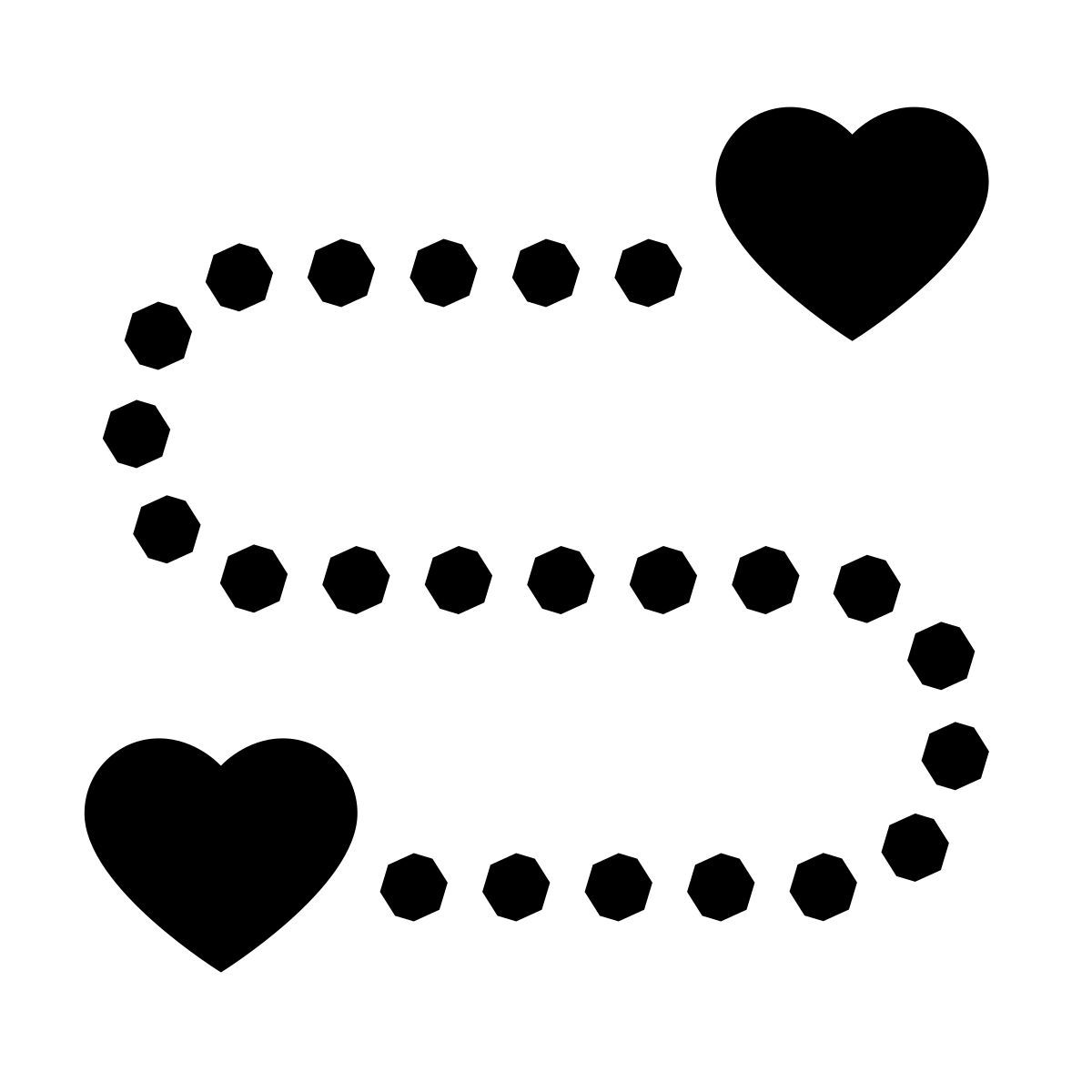 glyph neue style camino del amor icon