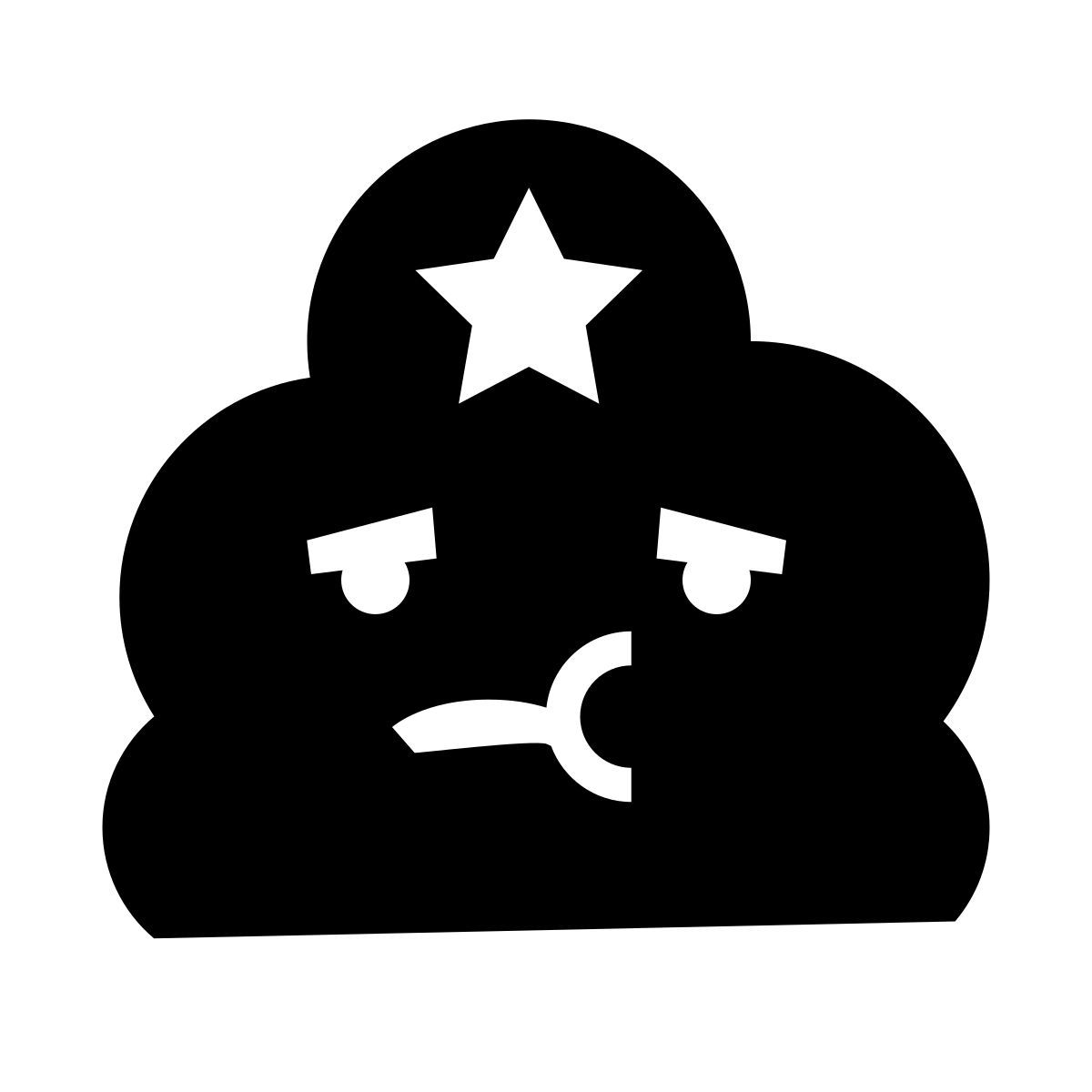 glyph neue style princesa de espaço irregular icon