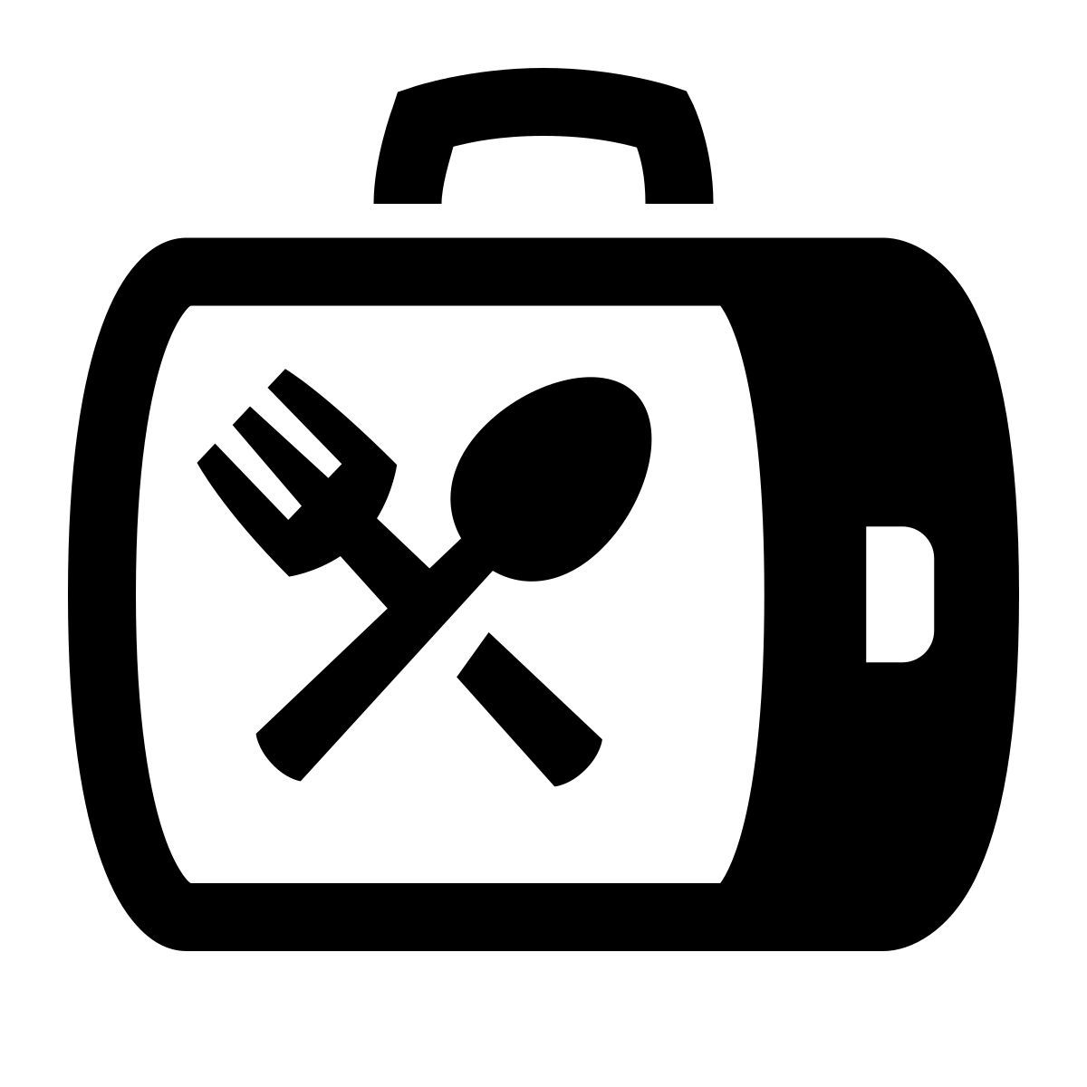 glyph neue style lunchbox icon