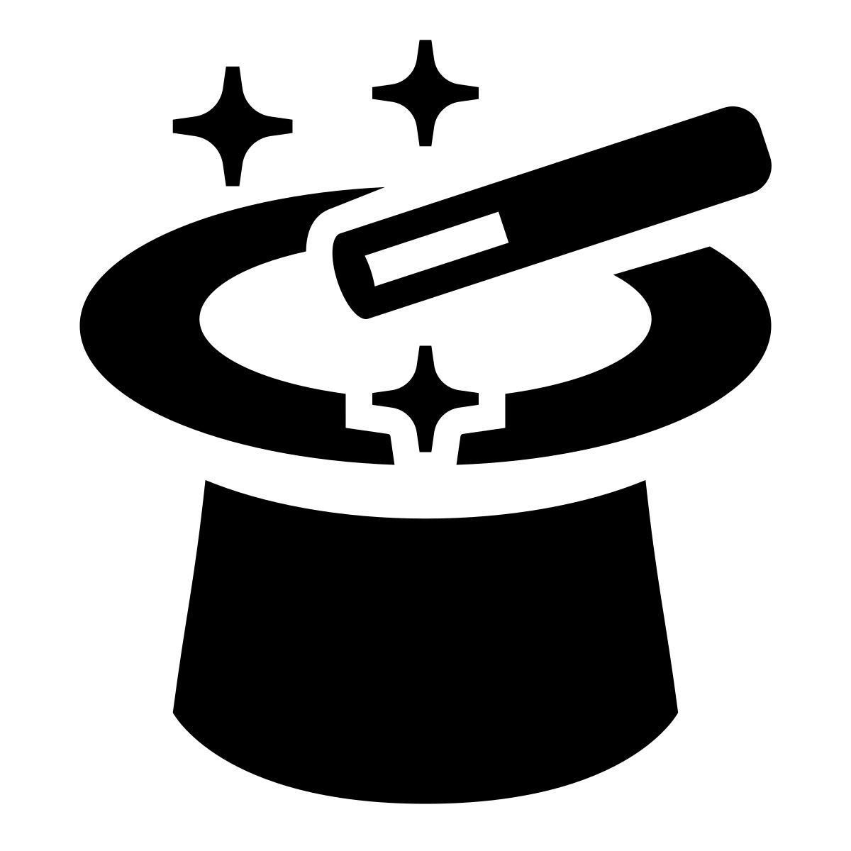 glyph neue style truco de magia icon