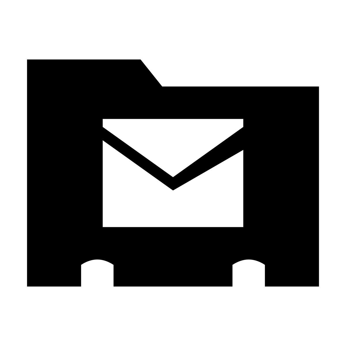 glyph neue style contact de messagerie icon
