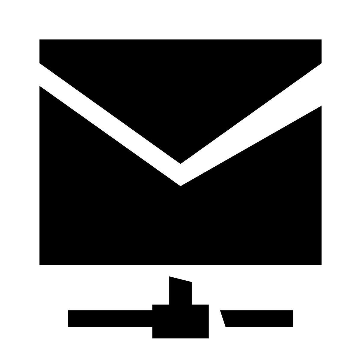 glyph neue style mail network icon