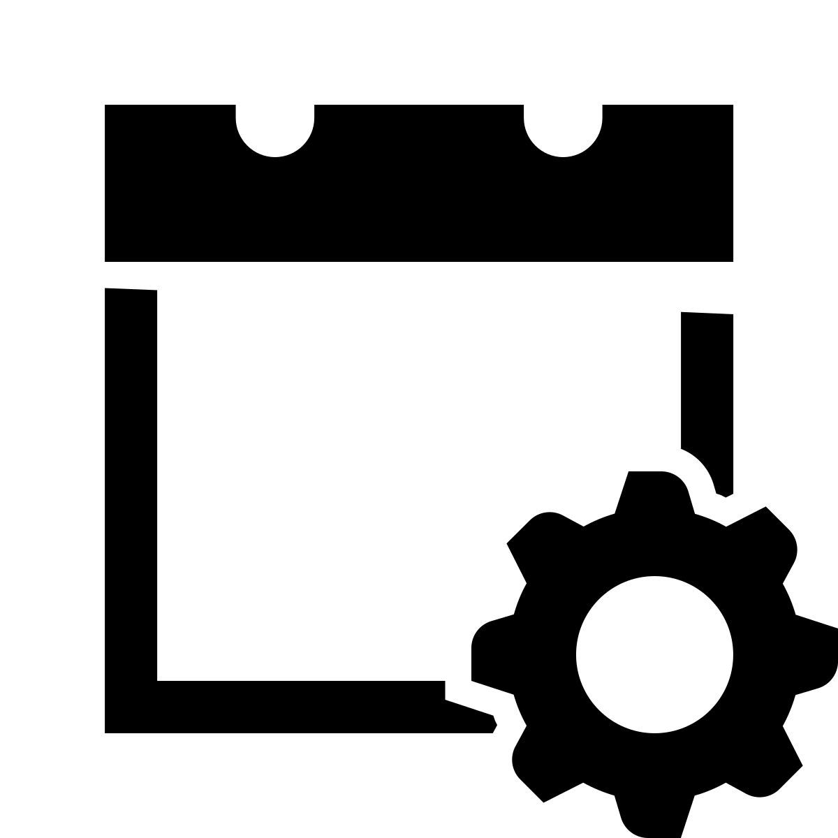 glyph neue style data di manutenzione icon