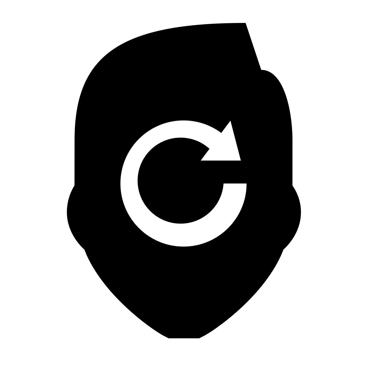 glyph neue style prendre une décision icon