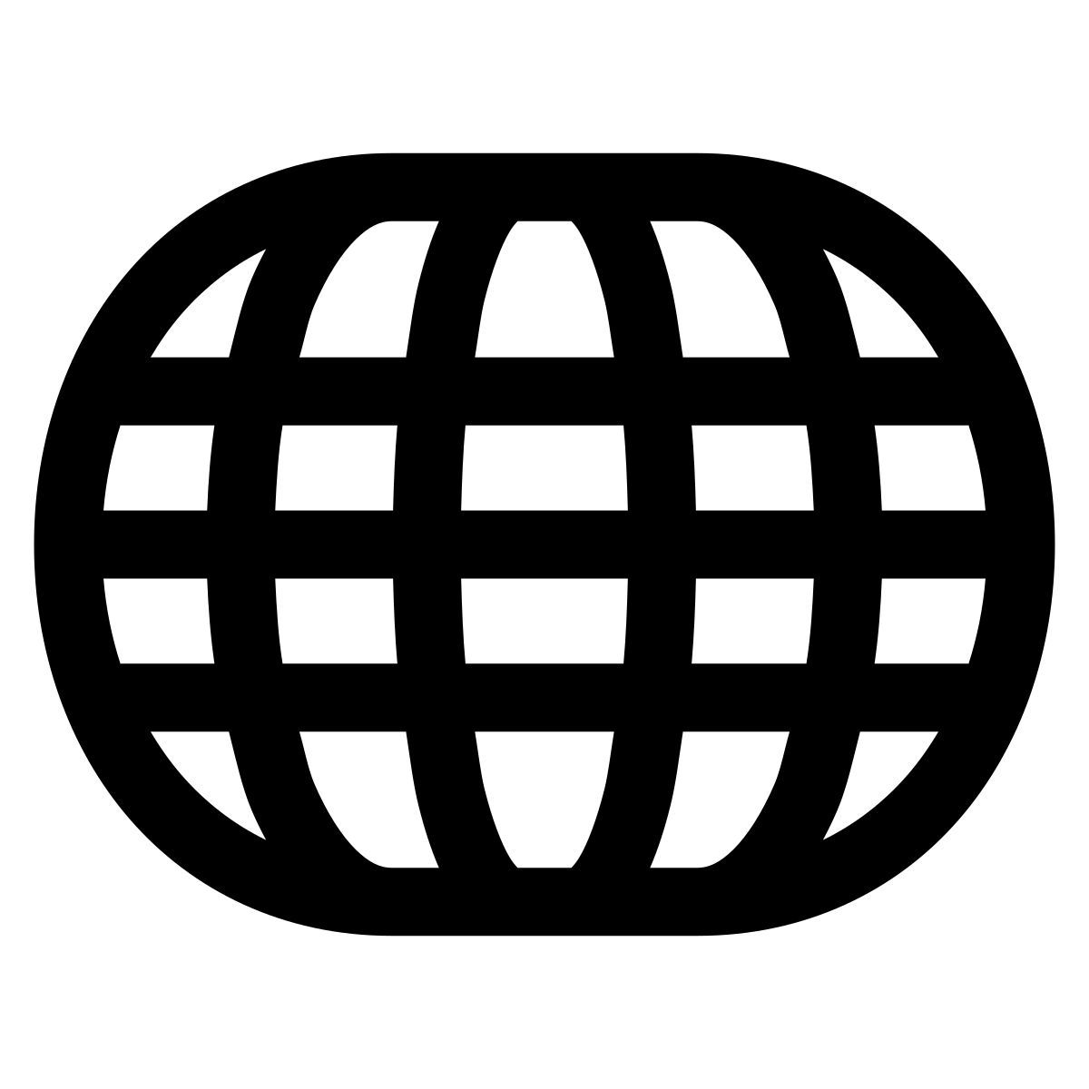 glyph neue style globe grid icon
