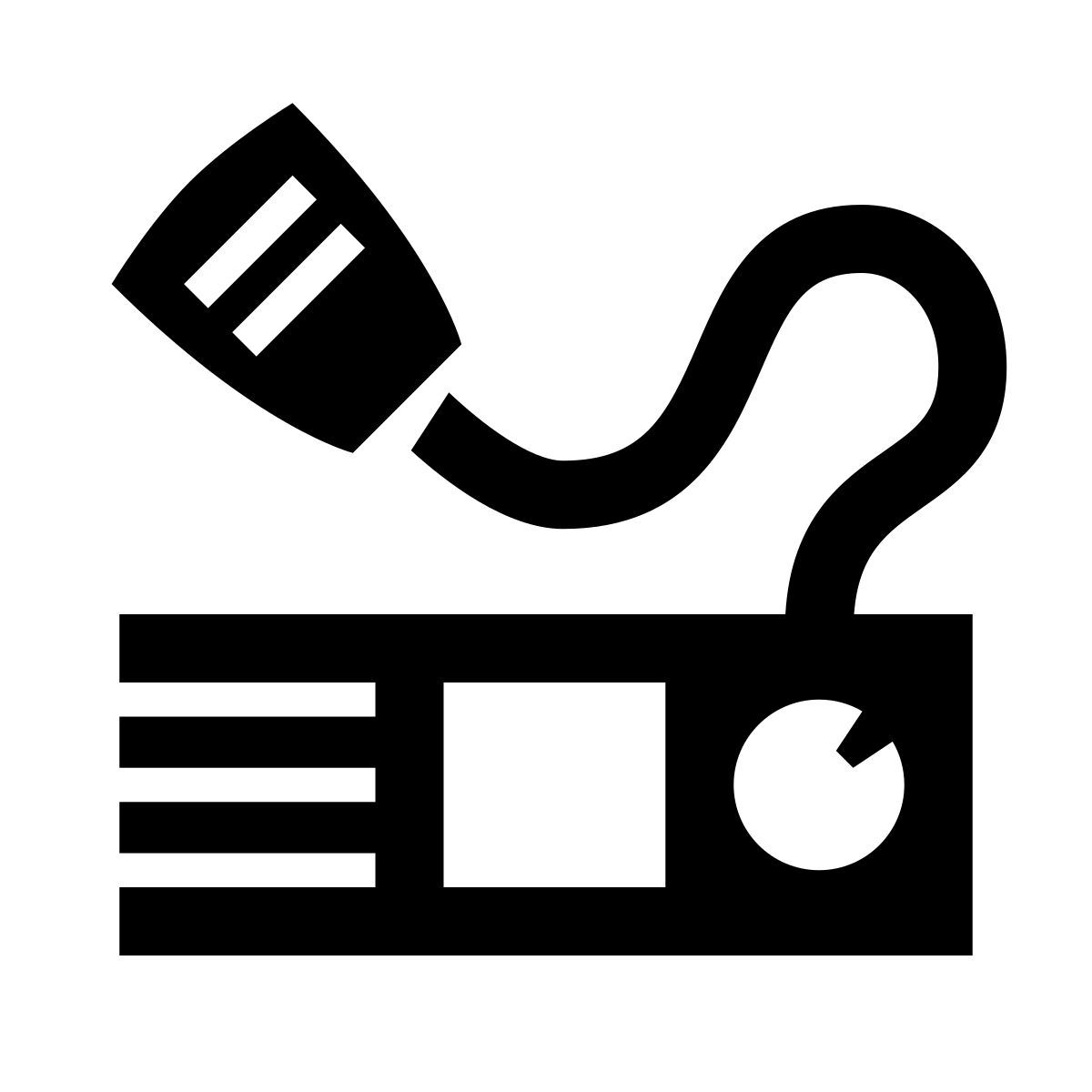 glyph neue style marine radio icon