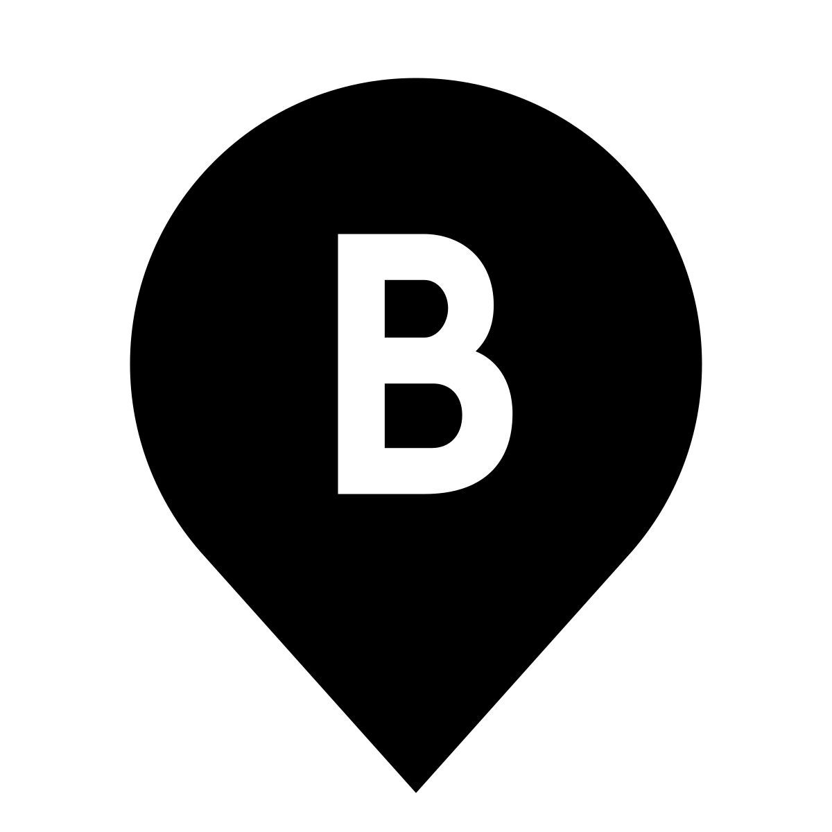 glyph neue style marqueur b icon