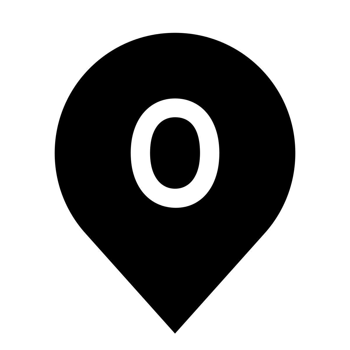 glyph neue style mark o icon