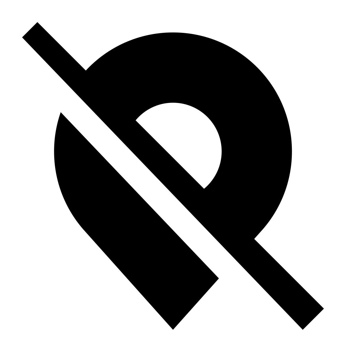 glyph neue style marker off icon