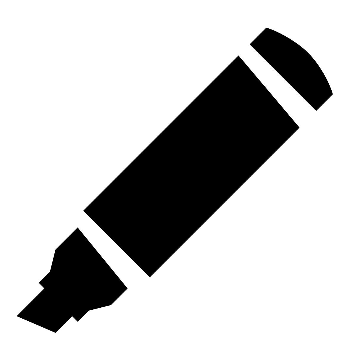 glyph neue style evidenziatore icon