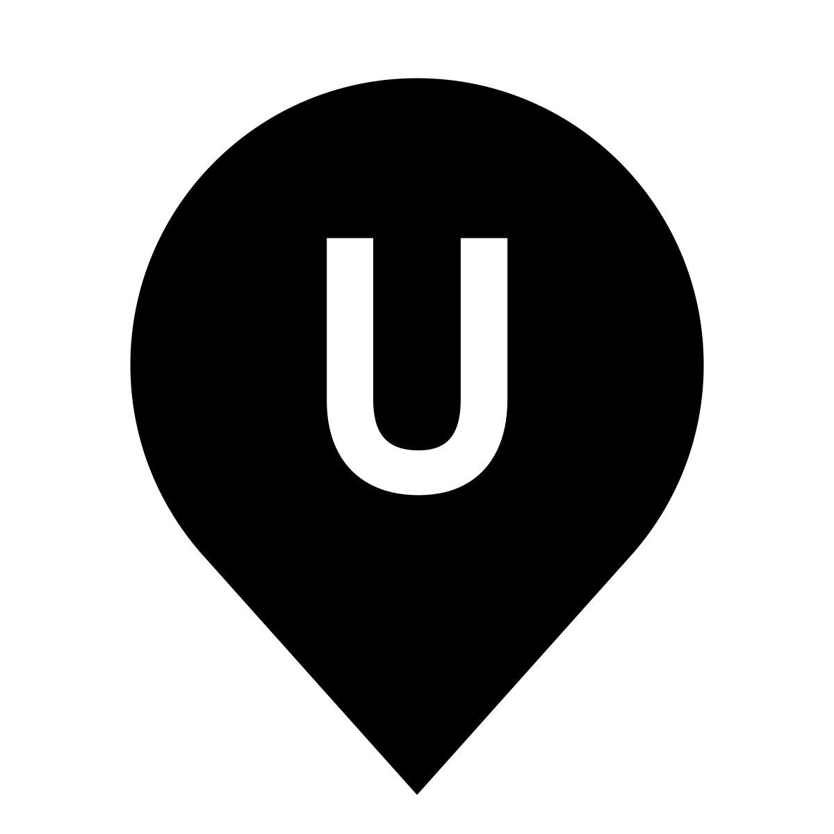 glyph neue style marker u icon
