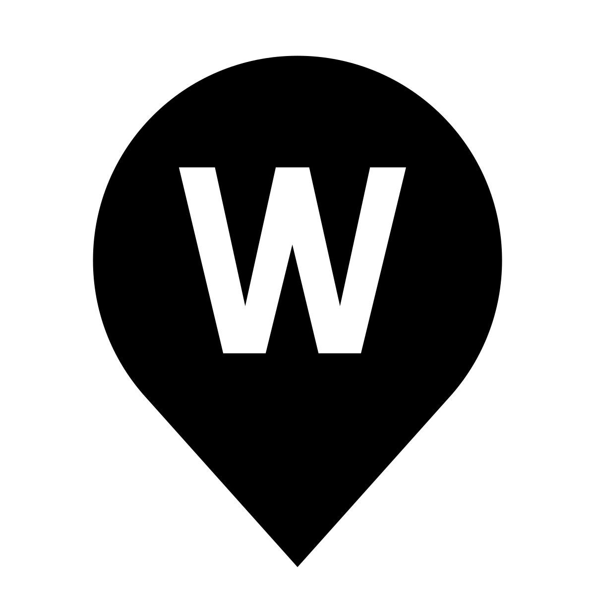 glyph neue style marker w icon