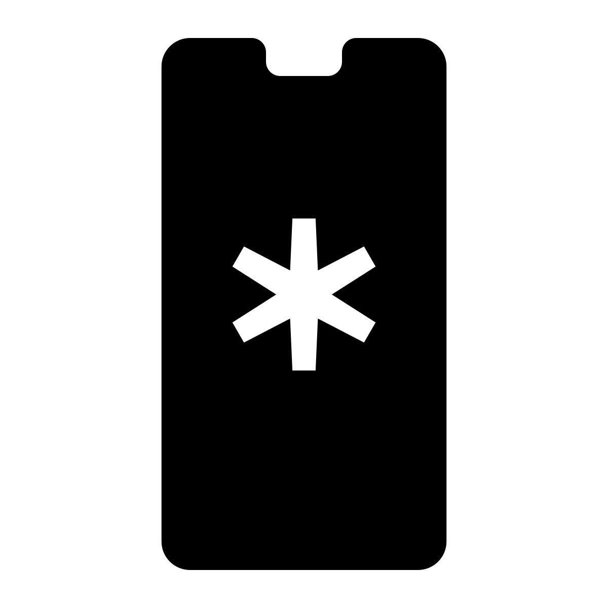 glyph neue style medical mobile app icon