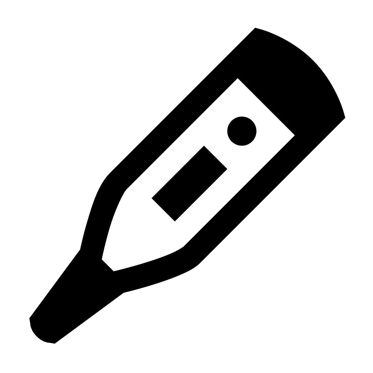 glyph neue style 의료 온도계 icon