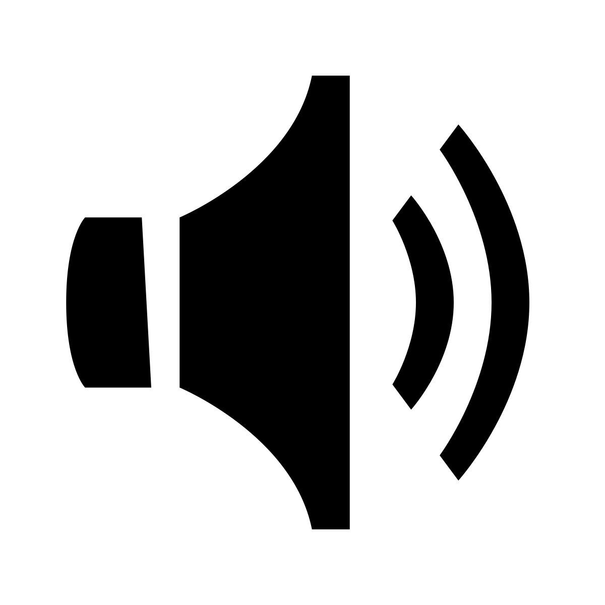 glyph neue style volume moyen icon