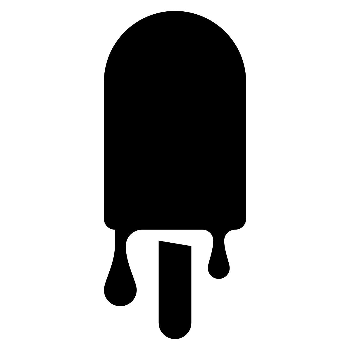 glyph neue style sorvete derretendo icon