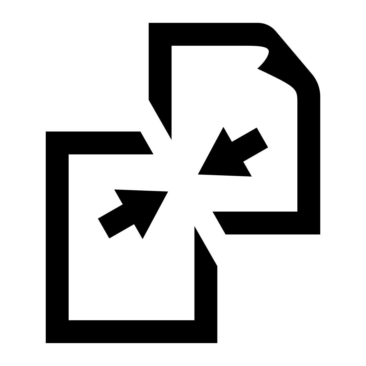 glyph neue style docunemts 병합 icon