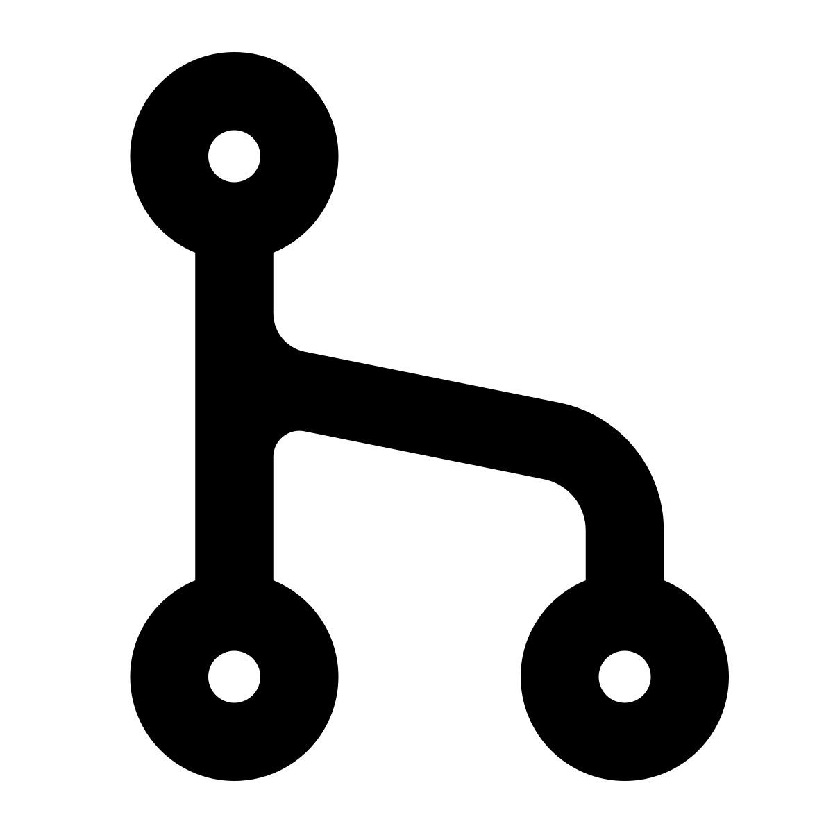 glyph neue style merge git icon