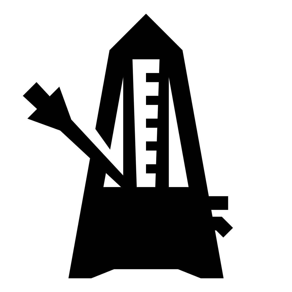 glyph neue style metrônomo icon