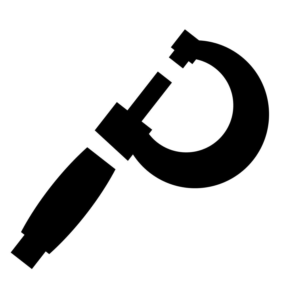glyph neue style micrometro icon