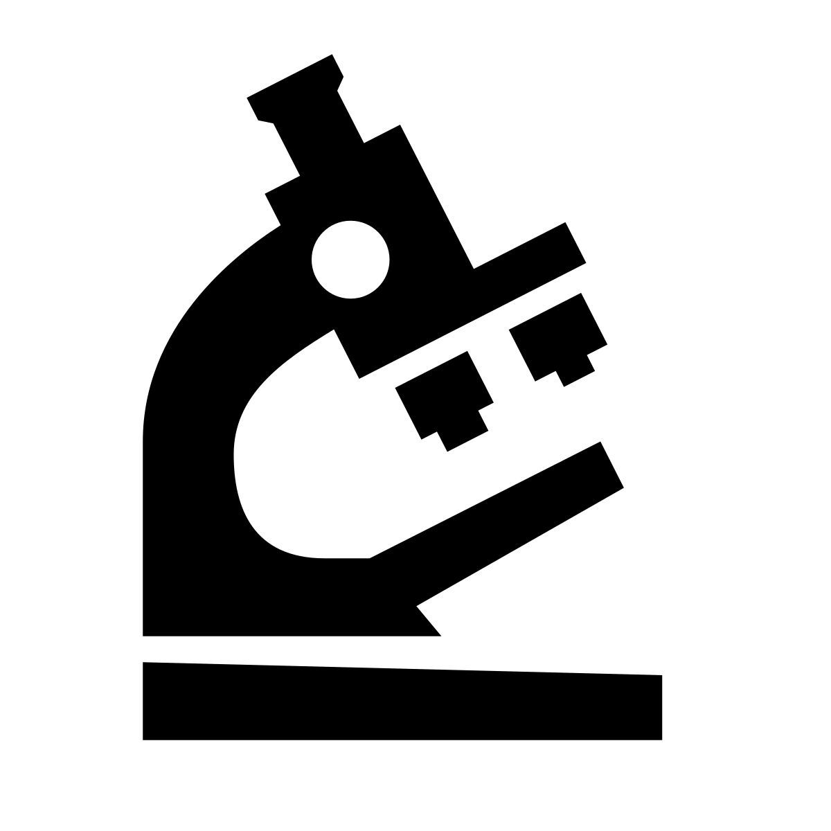 glyph neue style microscope icon