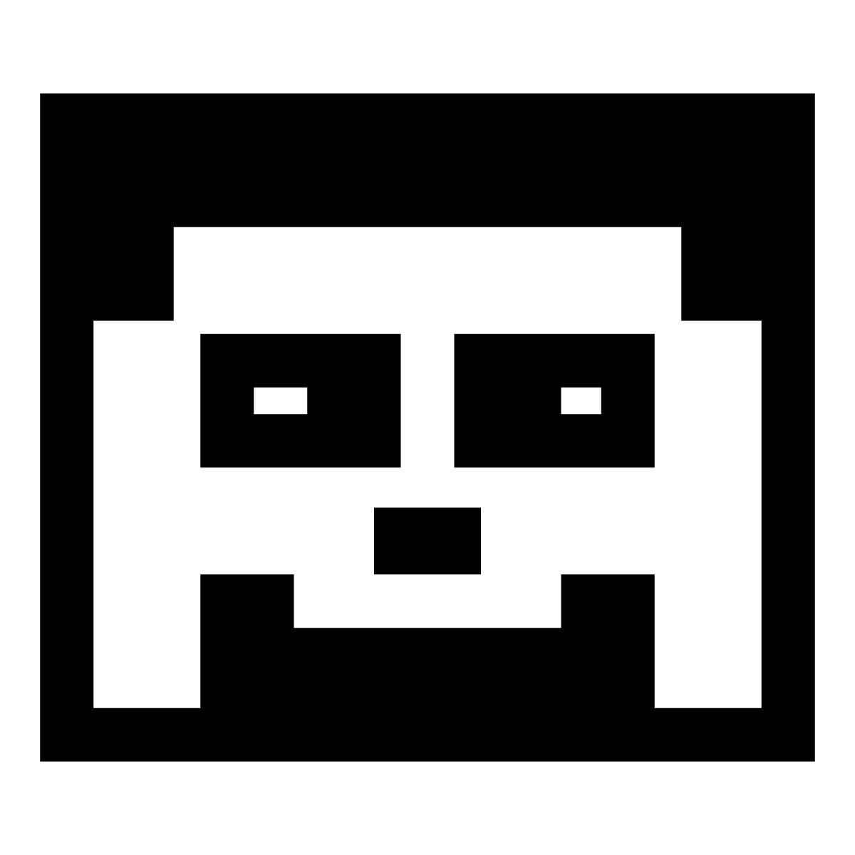 glyph neue style personaje principal de minecraft icon