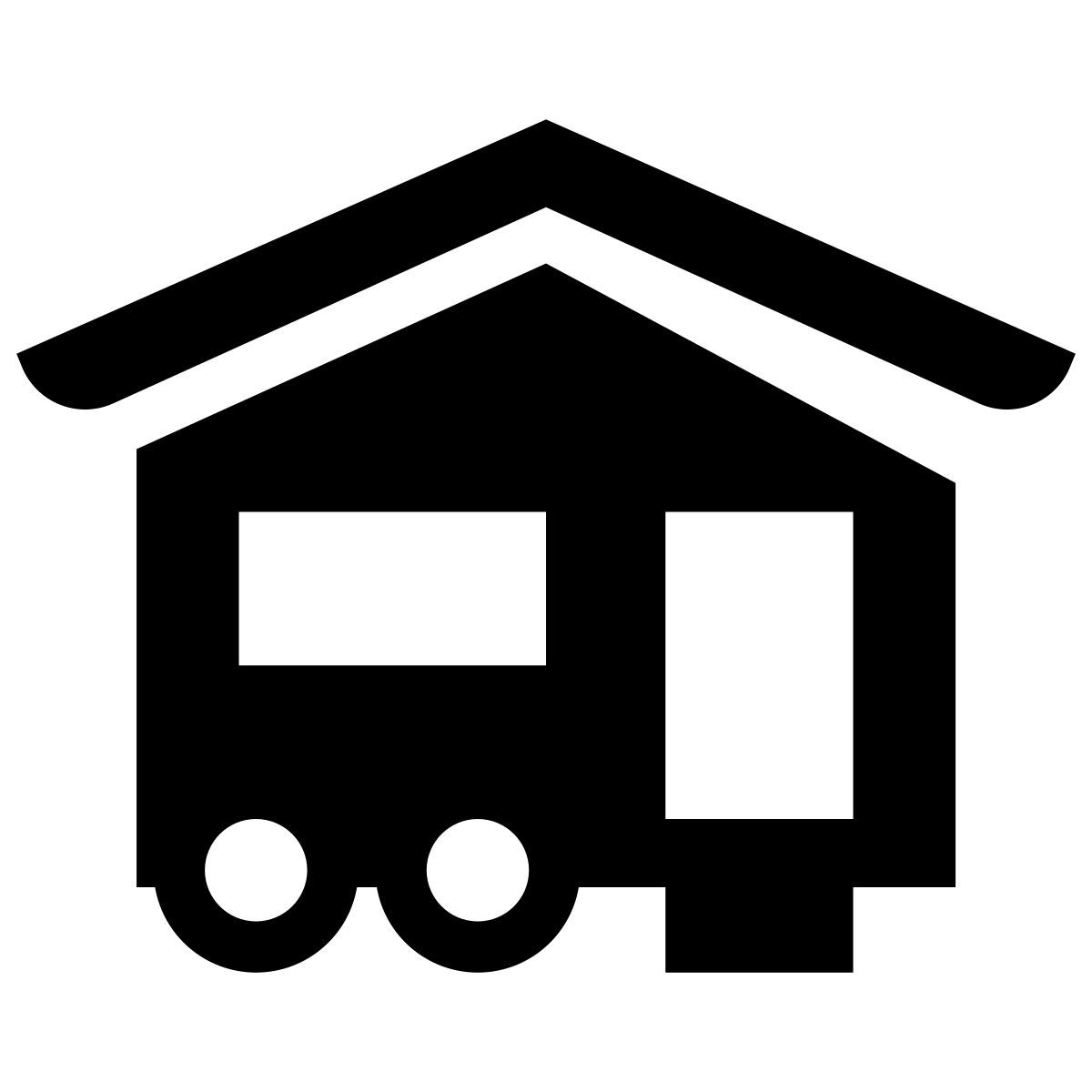 glyph neue style wohnwagen icon