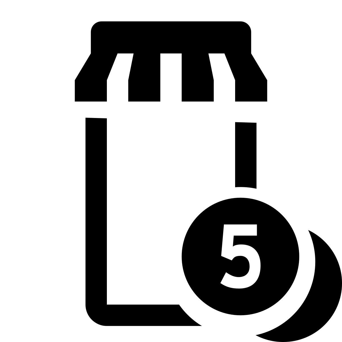 glyph neue style 모바일 쇼핑 동전 icon
