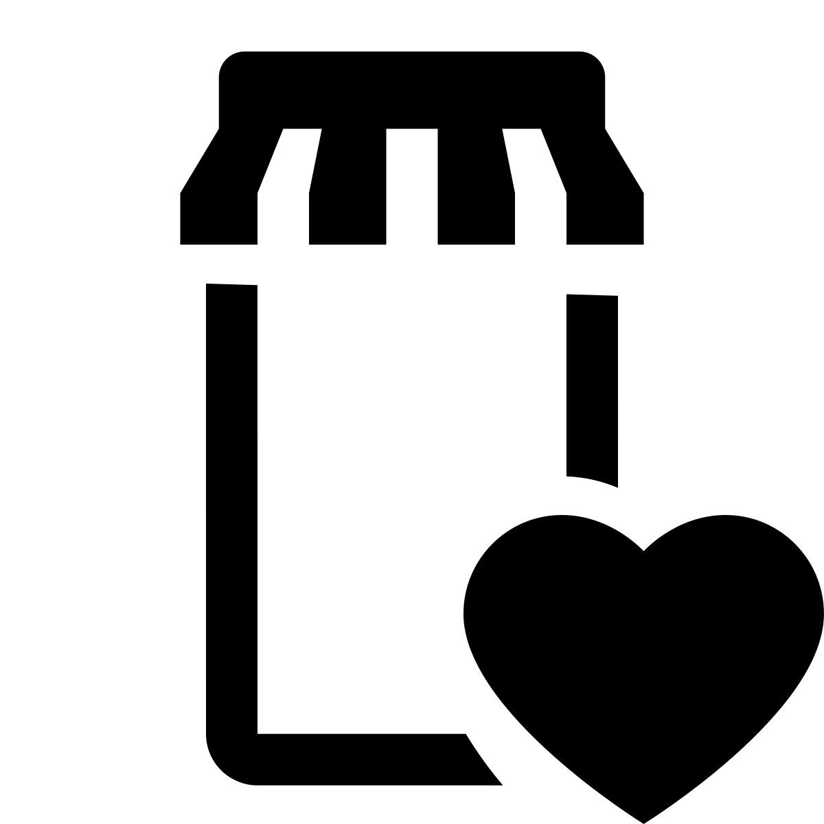 glyph neue style mobile shop 즐겨 찾기 icon