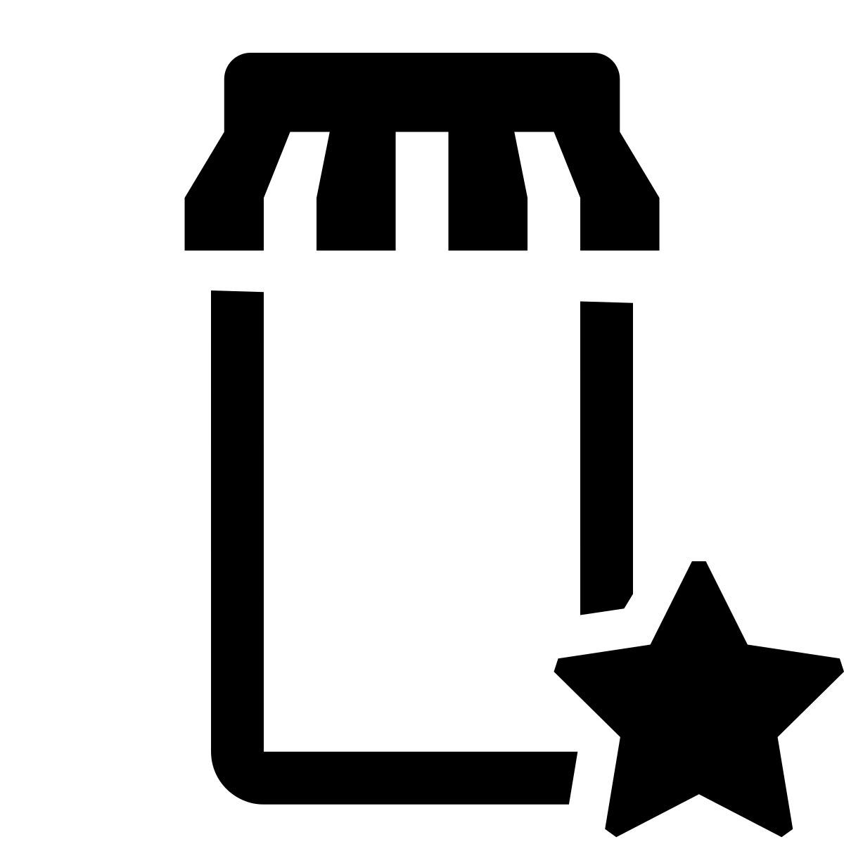 glyph neue style 모바일 샵 스타 icon