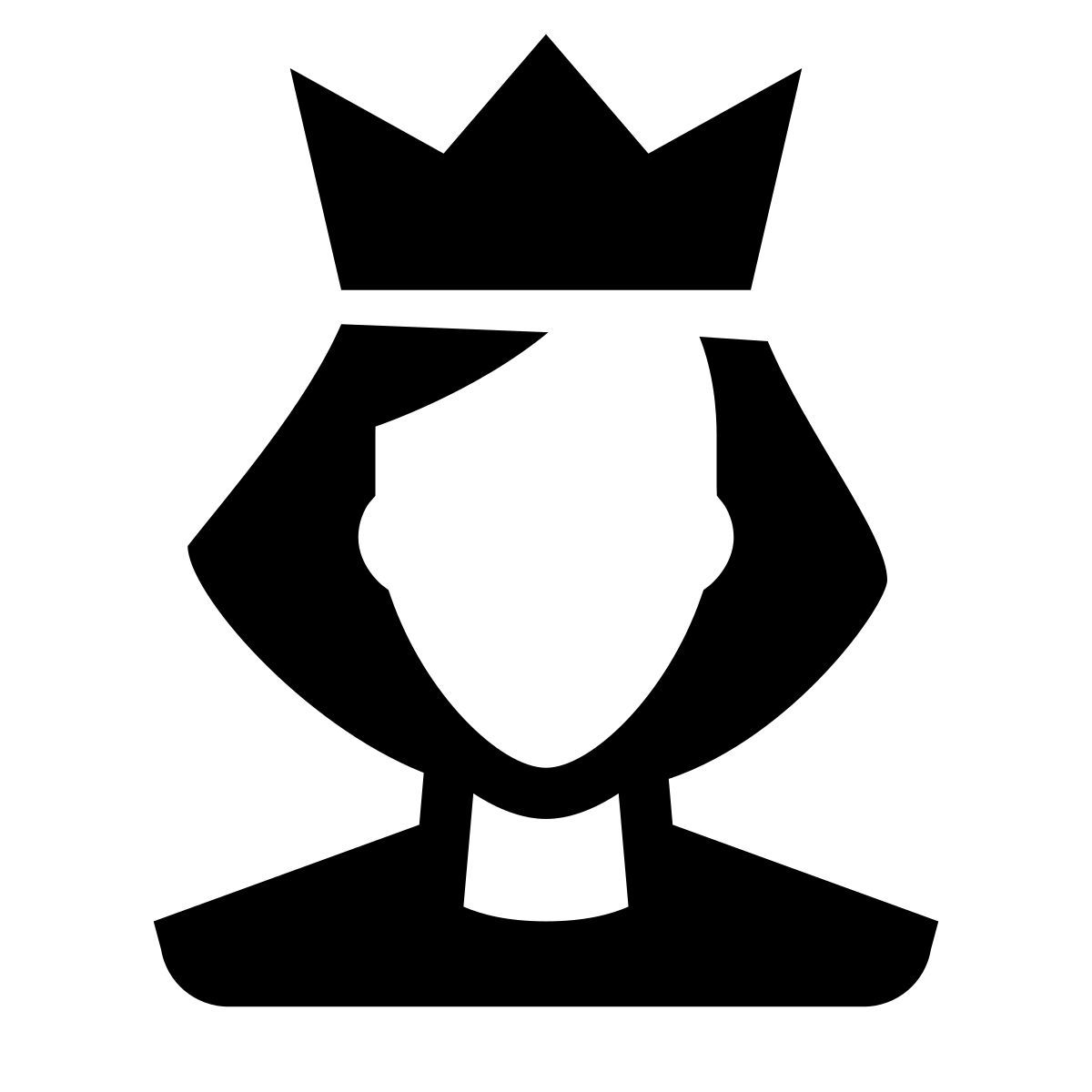 glyph neue style moderator weiblich icon