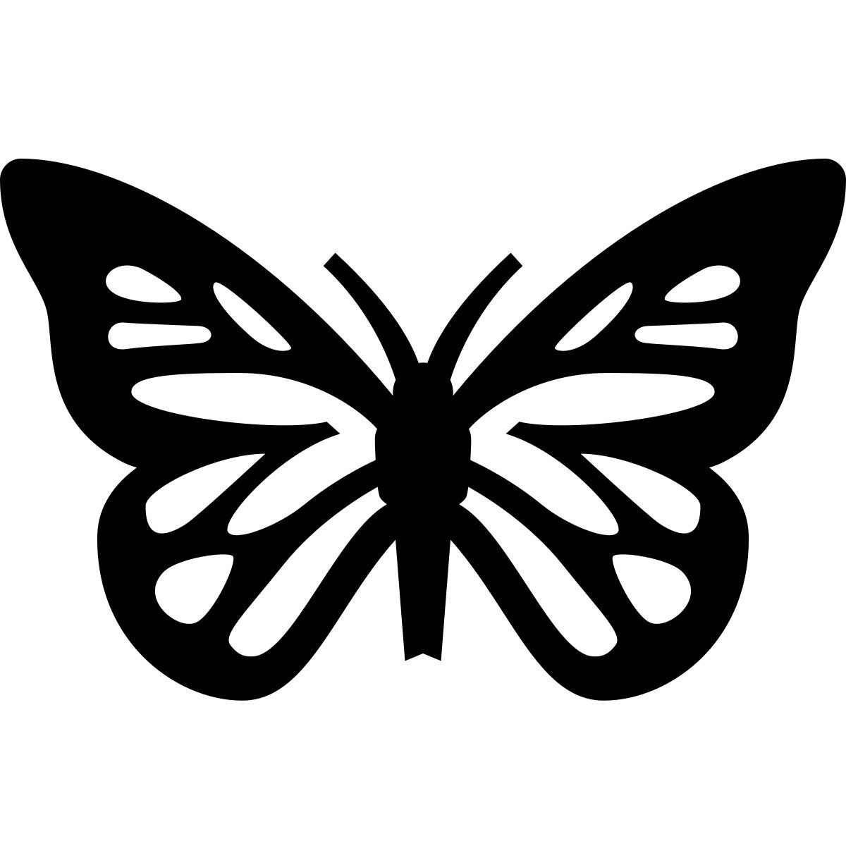 glyph neue style mariposa monarca icon