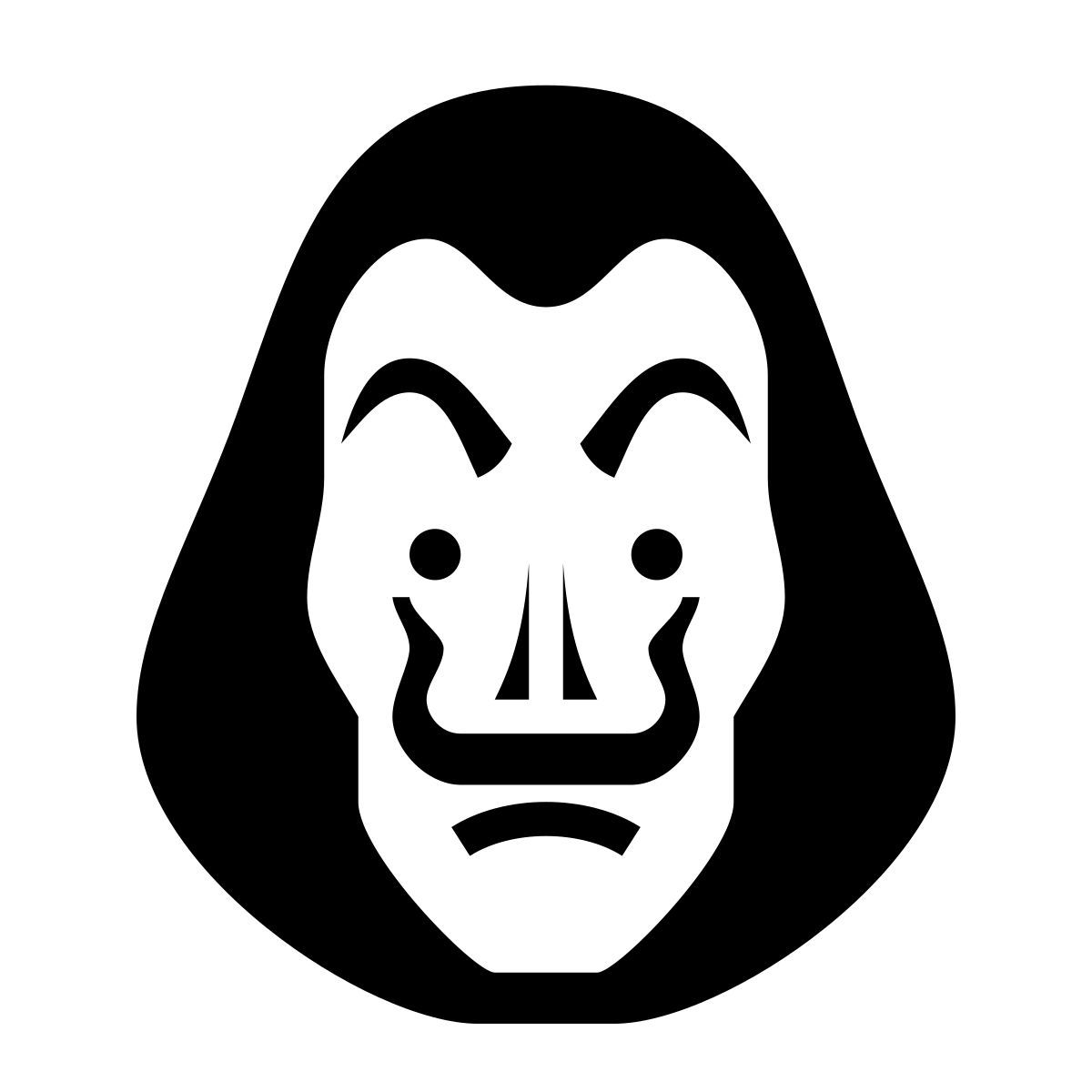 glyph neue style robo de dinero dali icon