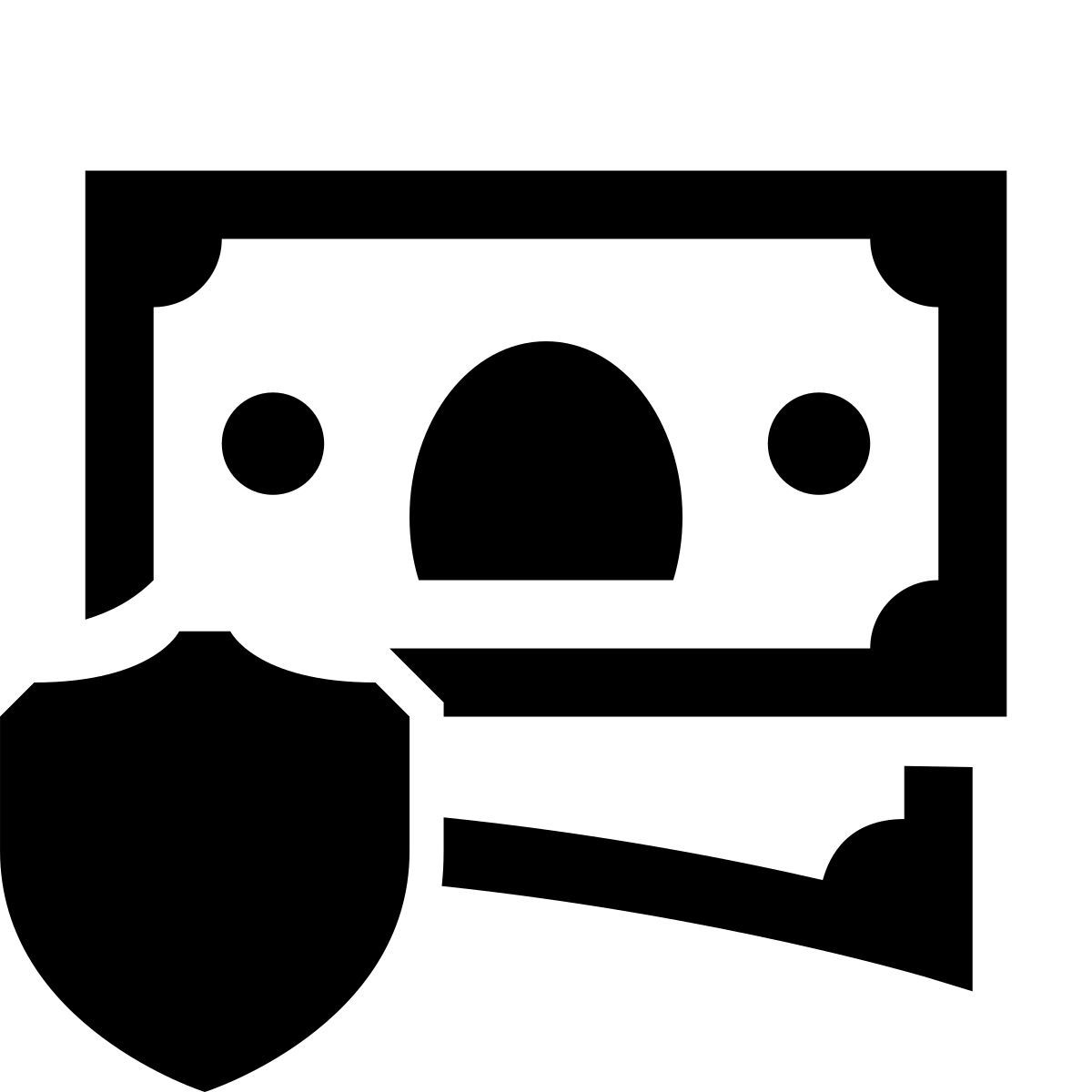 glyph neue style dein geld icon