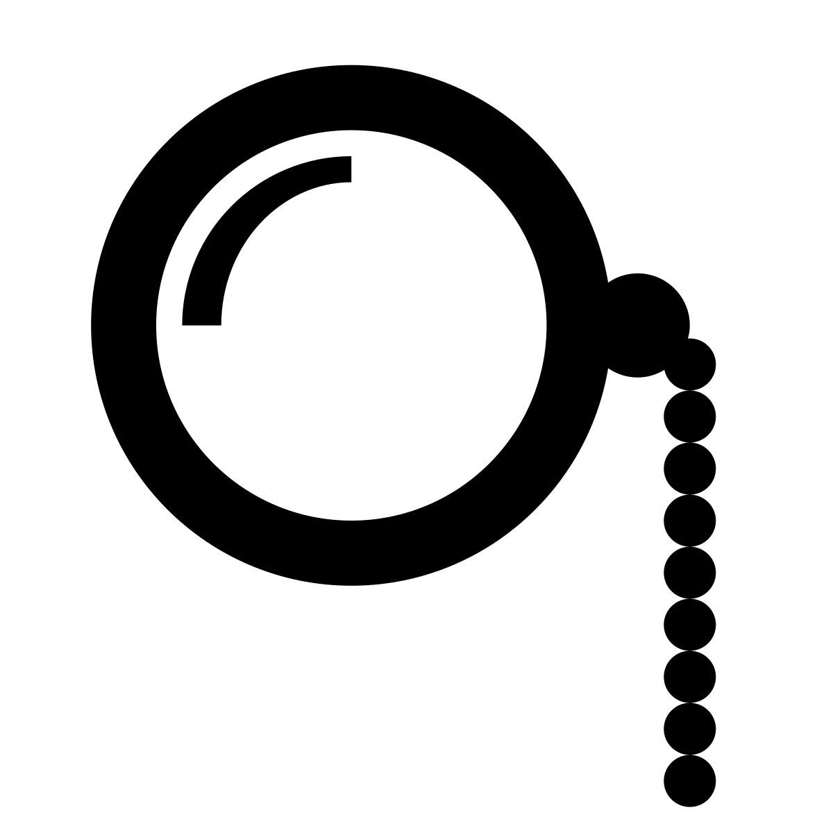 glyph neue style monocolo icon