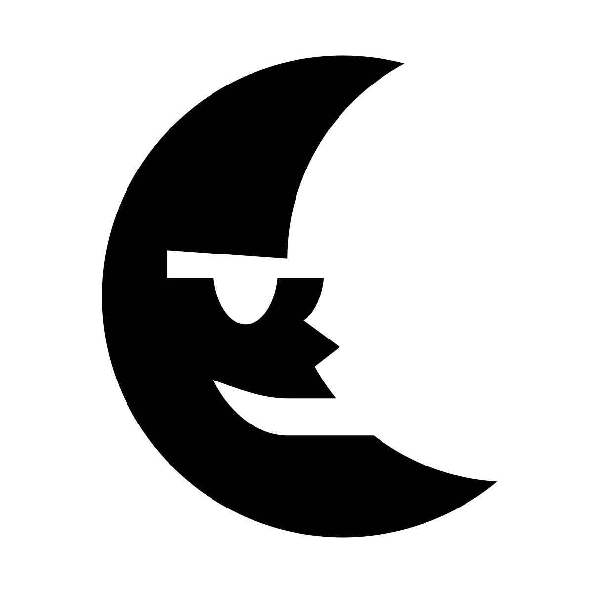 glyph neue style mondmann icon