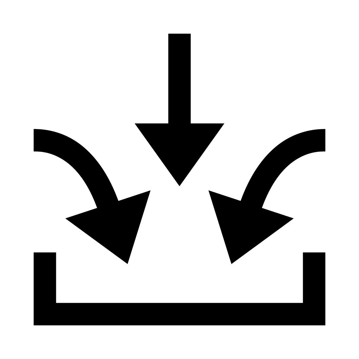 glyph neue style несколько входов icon