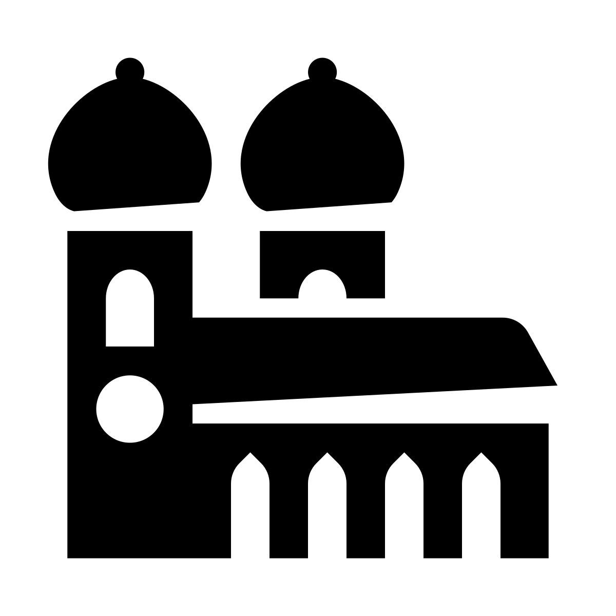 glyph neue style munich cathedral icon