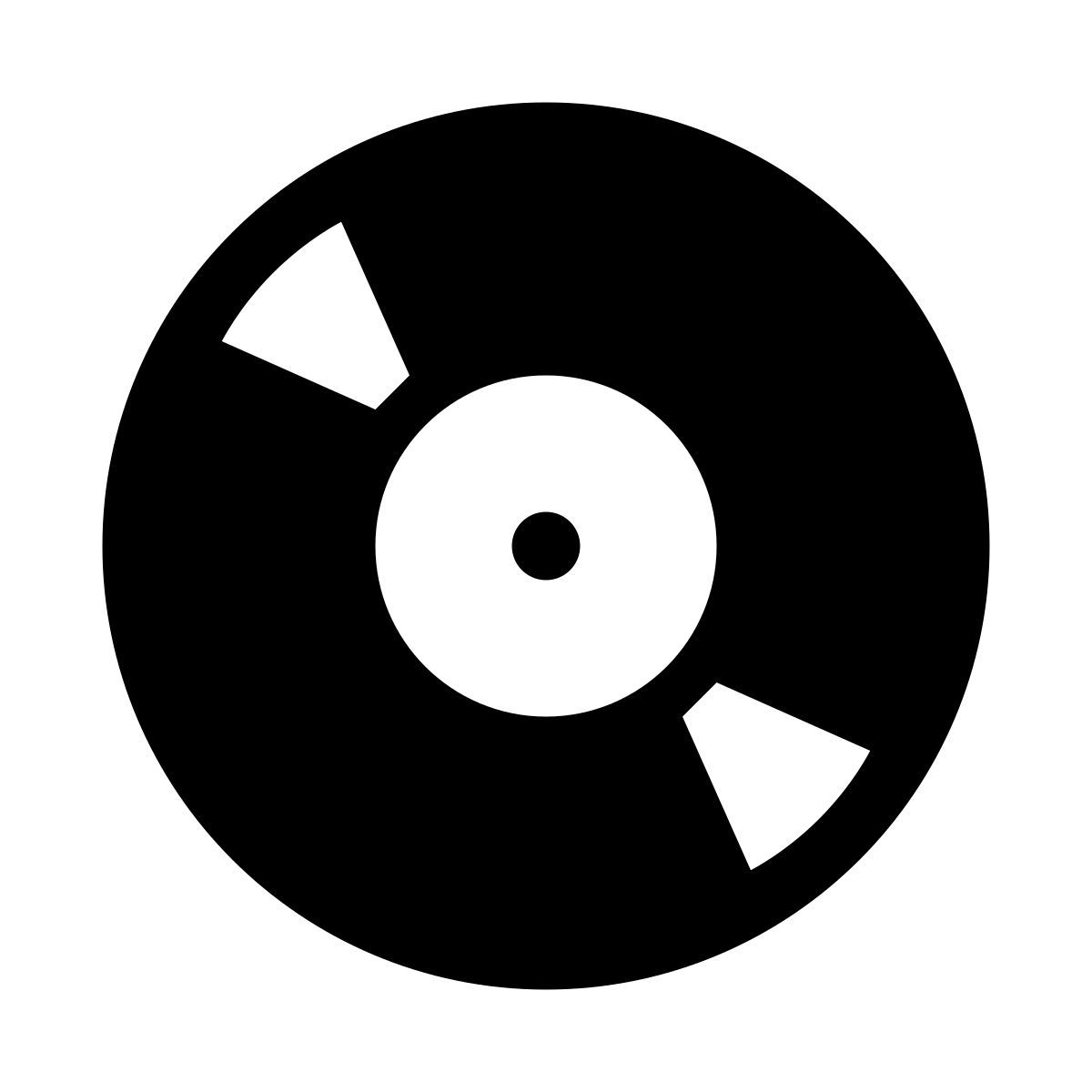 glyph neue style record player icon