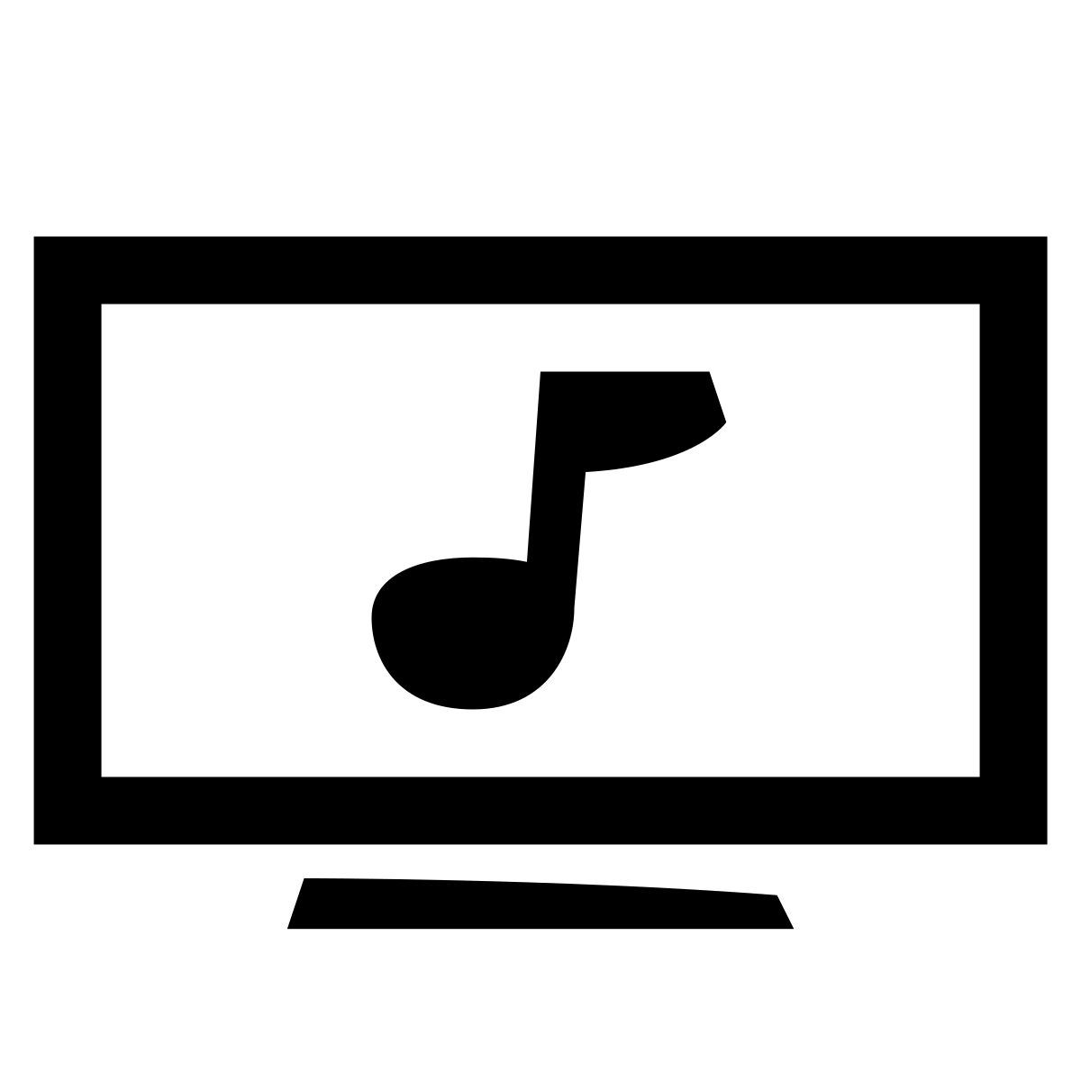 glyph neue style music video icon