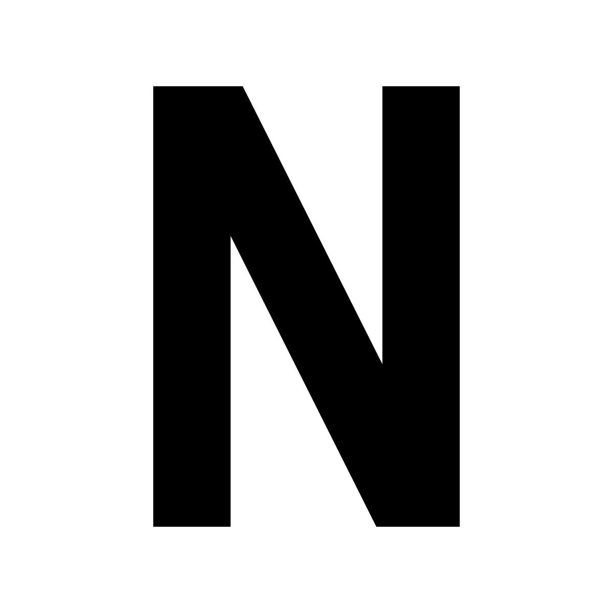 glyph neue style n icon