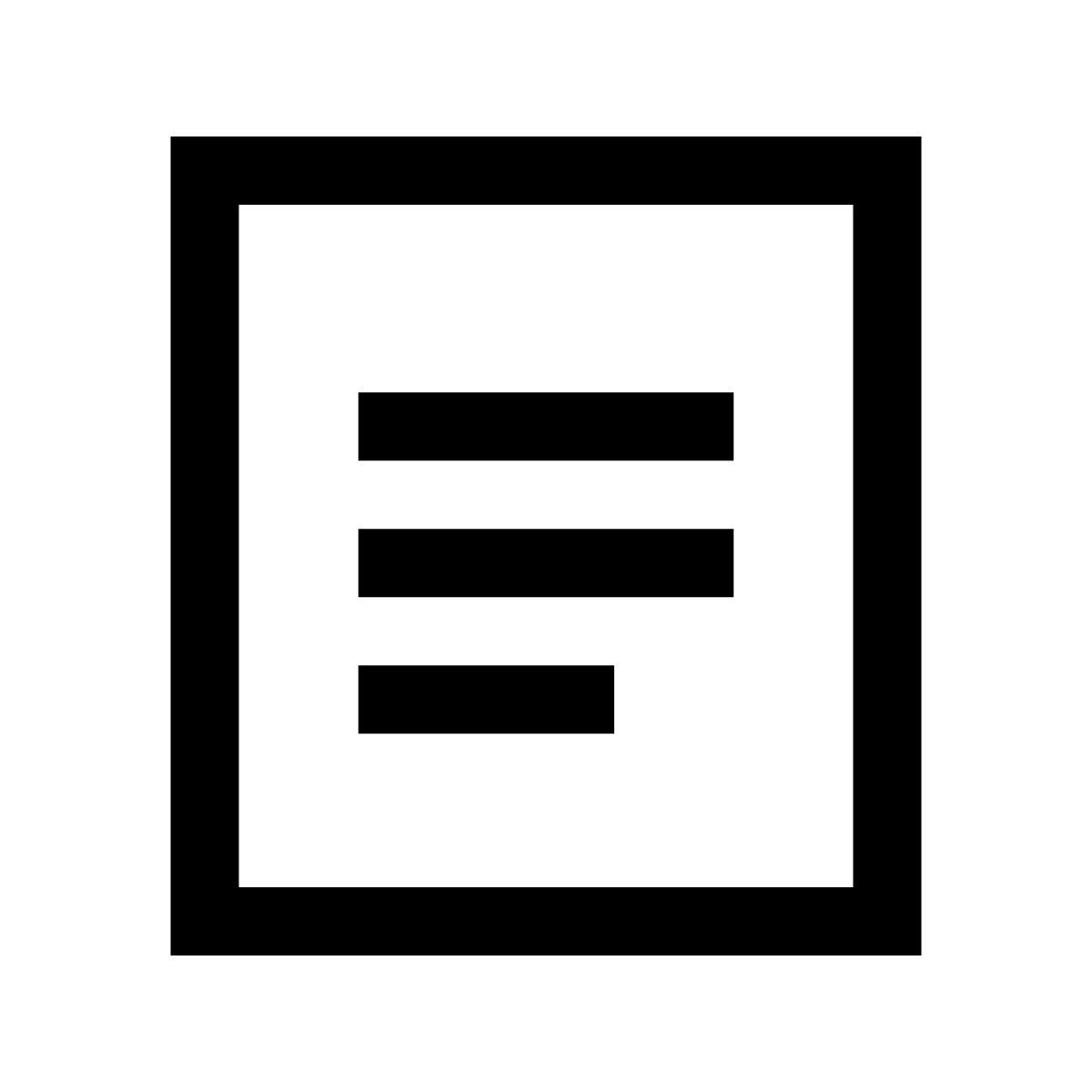 glyph neue style nuovo documento icon