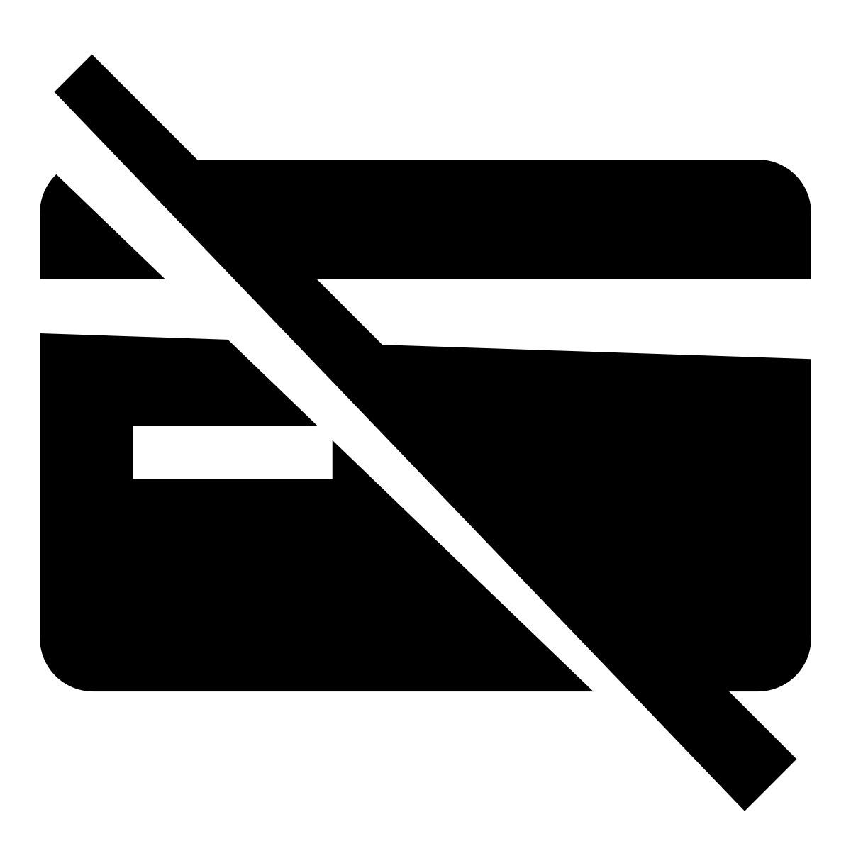 glyph neue style 없음 신용 카드 없음 icon