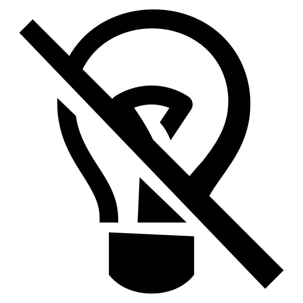 glyph neue style aucune idée icon