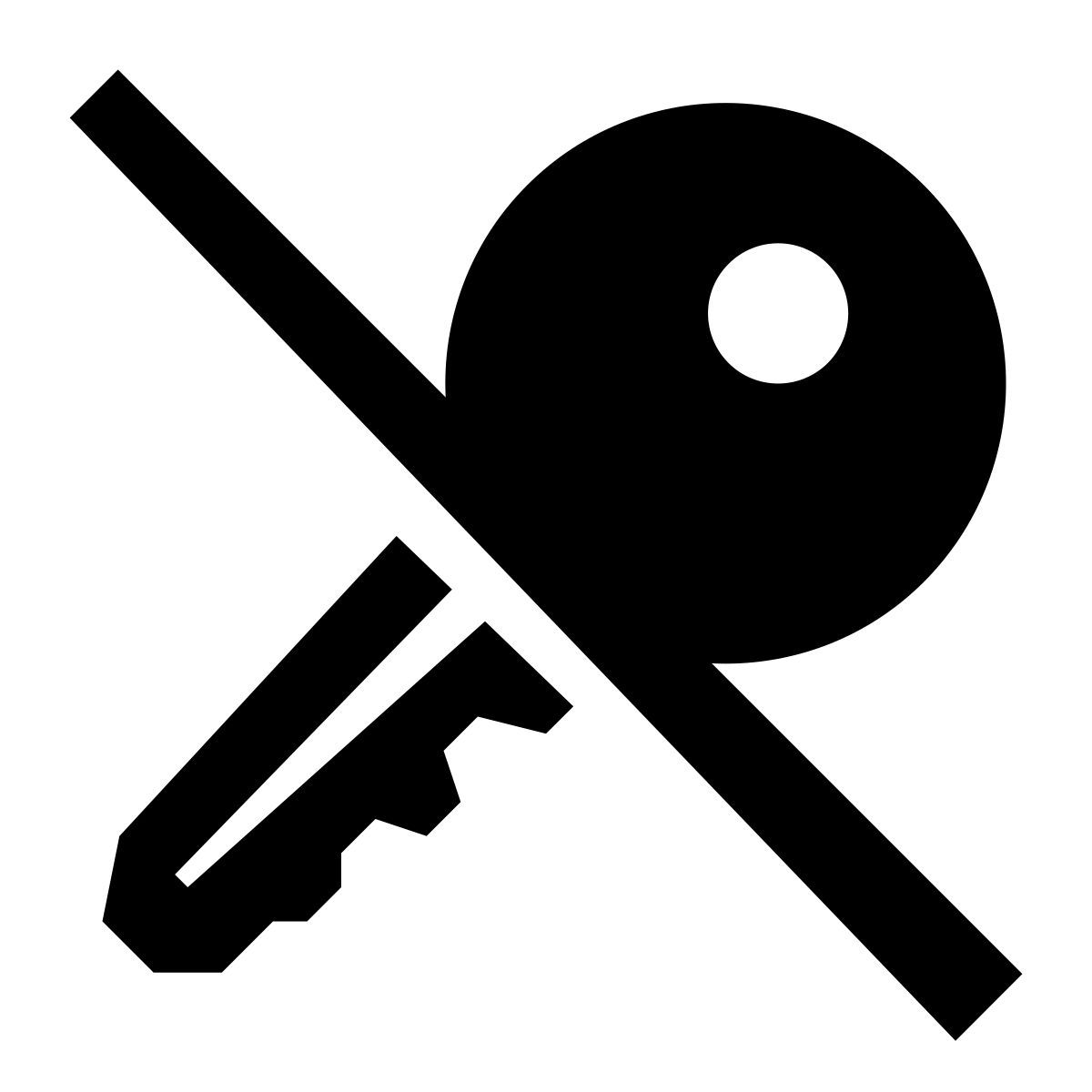 glyph neue style 열쇠가 없는 icon