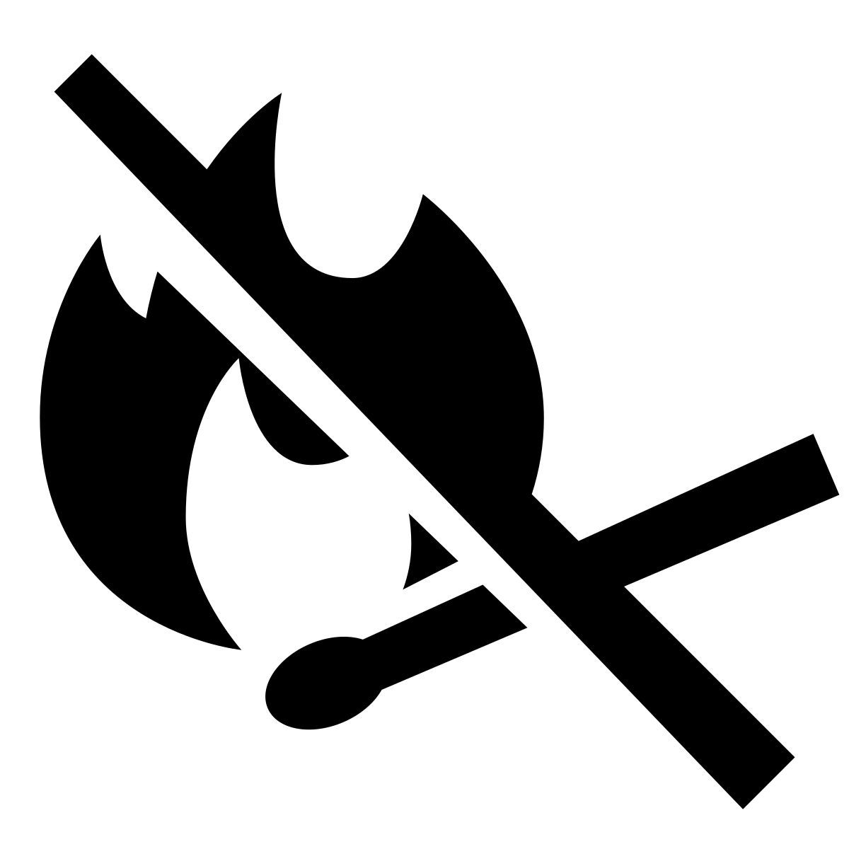 glyph neue style no fire icon