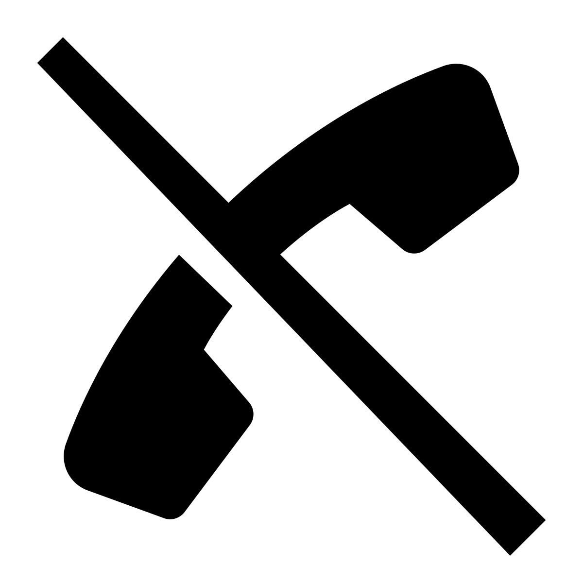 glyph neue style prohibidos los teléfonos icon